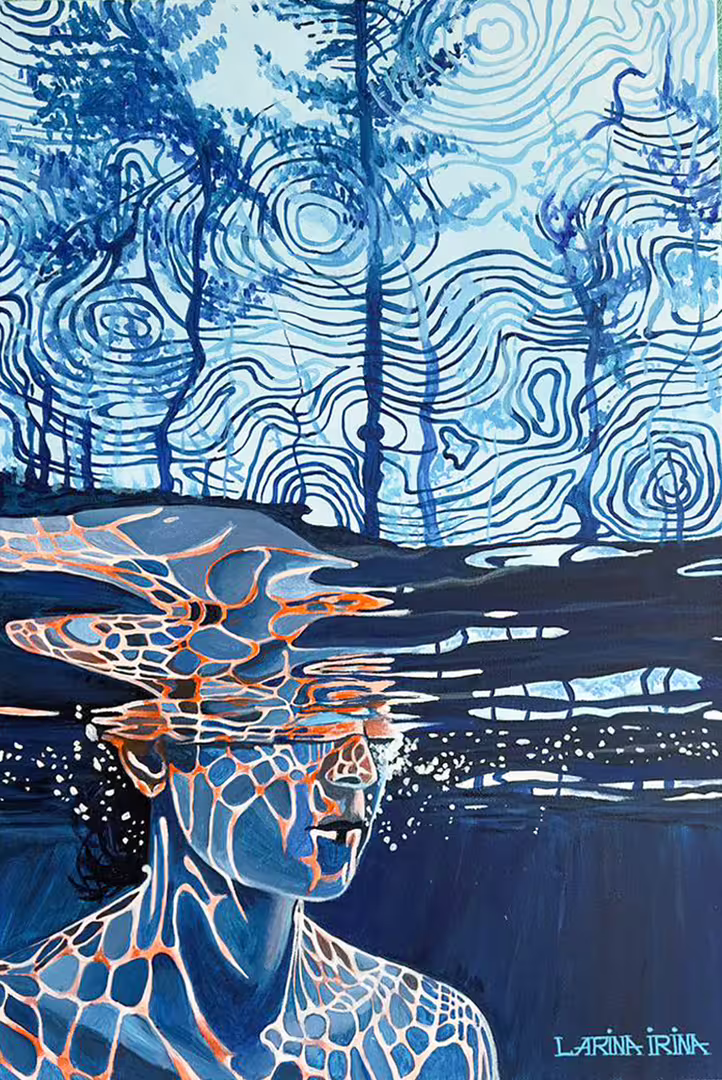 Ларина Ирина, «Под водой», 40х60 см, холст, акрил, 2024.jpg