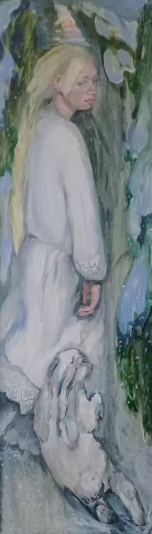 Елисеева Вера Снегурочка, холст, масло, 120×35.jpg