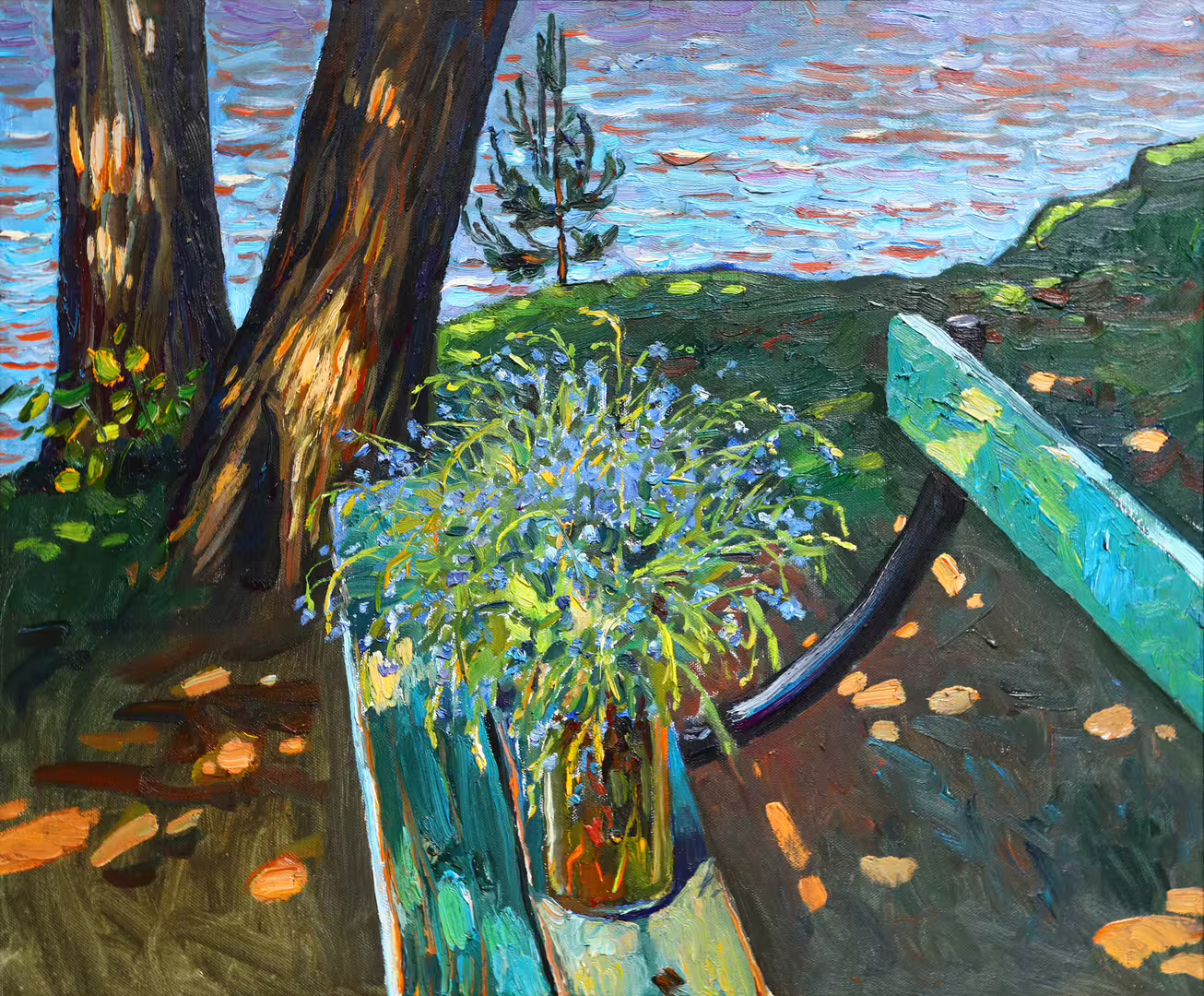 Нестерова А.М. Незабудки. 50х60 см холст, масло 2021 г..jpg