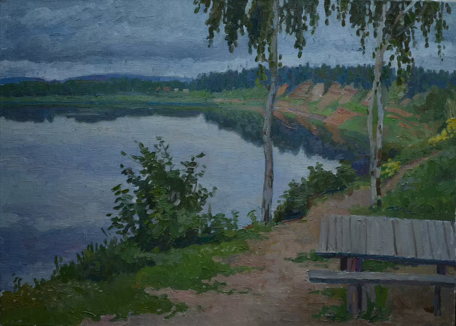 Нестерова А.М. Тишина. холст.масло. 70Х55 2013 г.jpg