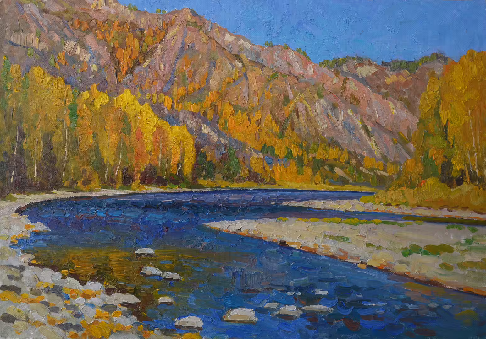 Нестерова А.М. На Белом Июсе. Хакасия. х.м. 45Х65 см 2019 г..jpg