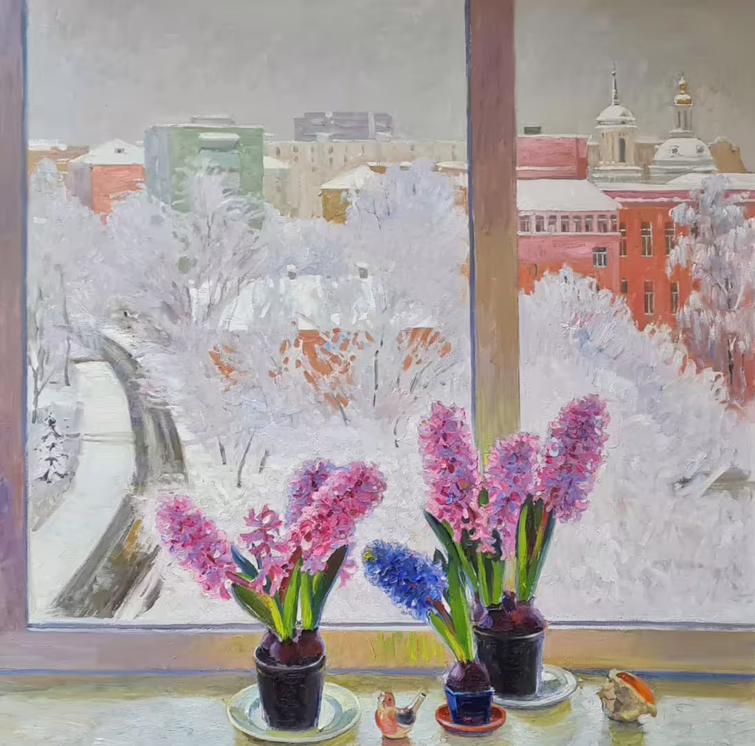 Нестерова А.М. Зима за окном. 110х110 см х.м. 2019-2021 гг..jpeg