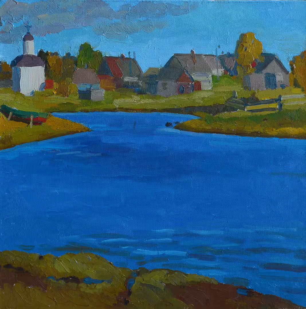 Нестерова А.М. Часовня митрополита Филиппа. Соловки. 50х50 см 2013 г.jpg