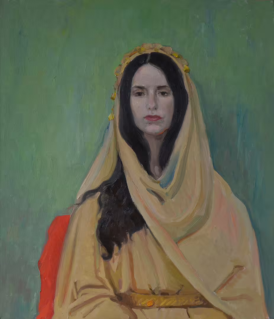 Нестерова А.М. На зеленом. х.м. 70Х60 см 2018 г..jpg