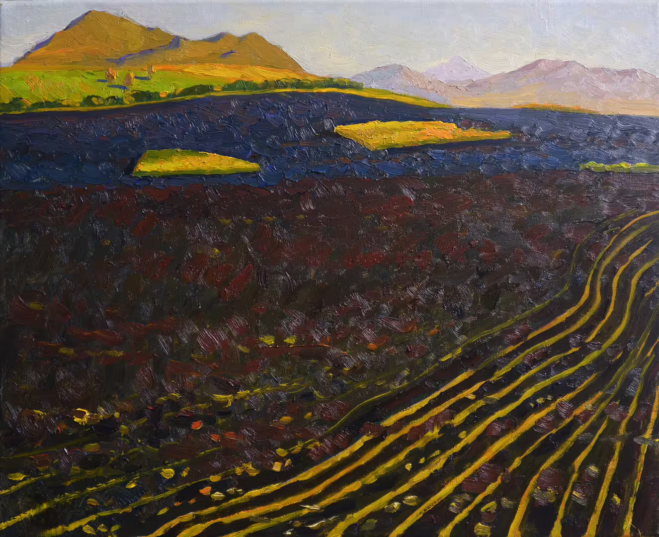 Нестерова А.М. На Сонских полях. Хакасия. х.м. 40Х50 см 2019 г..jpg