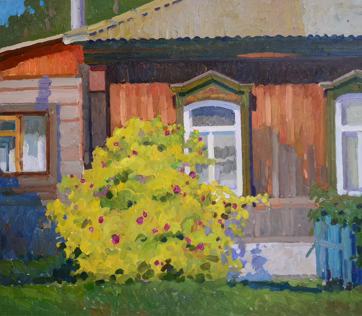 Нестерова А.М. Рязанский дворик. х.м. 60Х70 см 2016 г.JPG