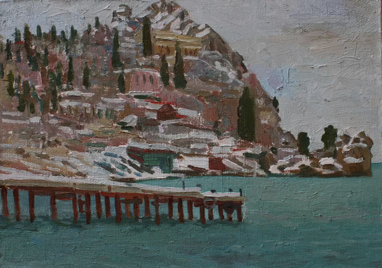 Нестерова А.М. Генуэзская скала. холст.масло; размер 25х35 см. 2012 г.jpg