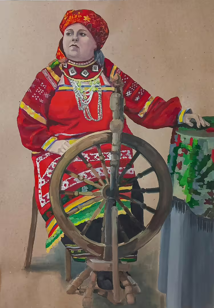Терчикова П. «Секриринский костюм» 50х70см гуашь бумага для эскихов.jpg