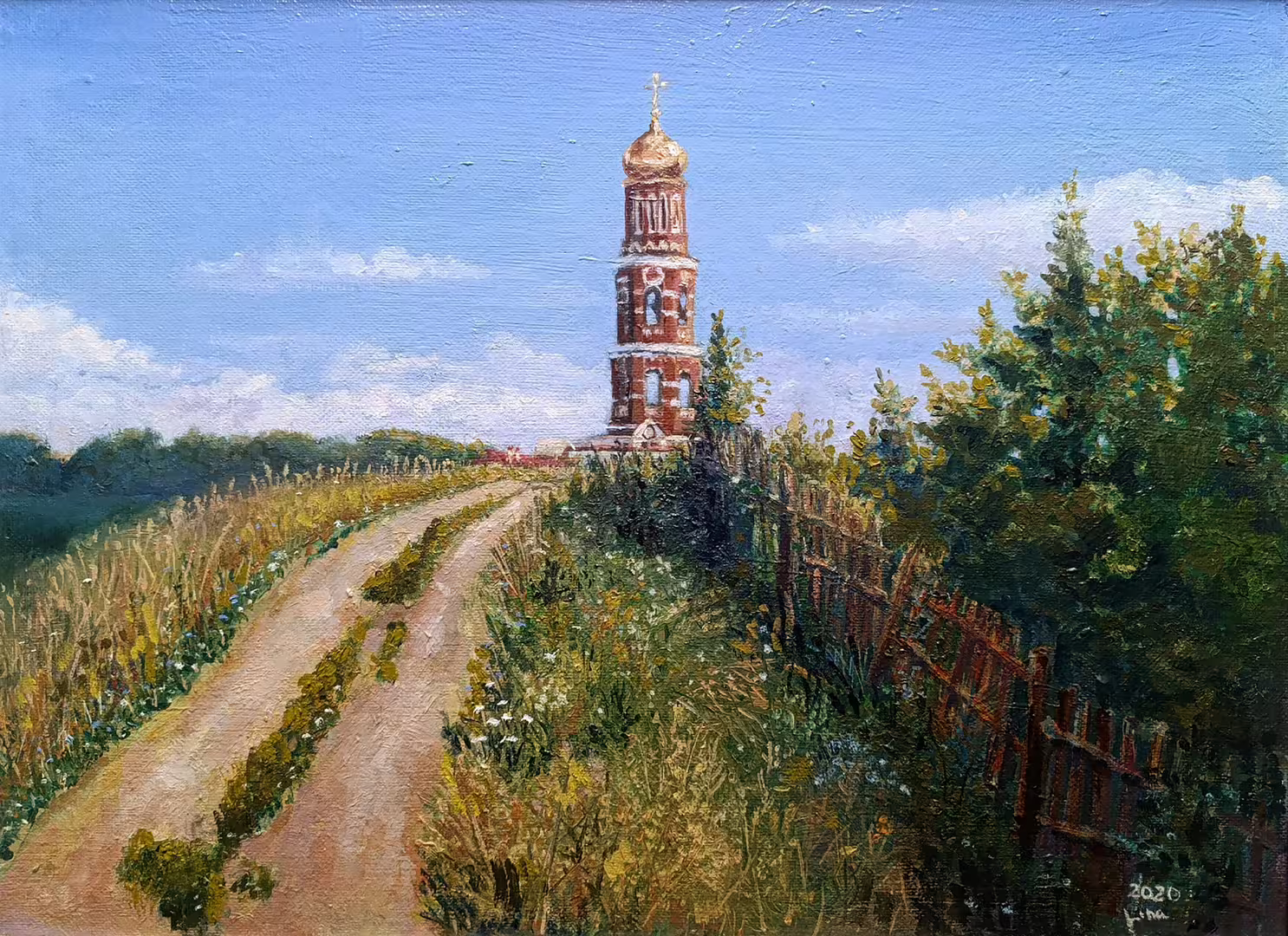 Терчикова П В бабушки в деревне 65-50 оргалит масло.jpg