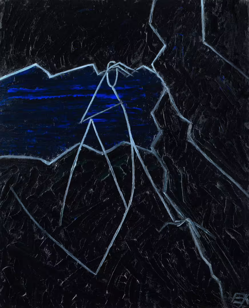 Картина - Пещера 3. Серия - Пещера. Холст на картоне. Масло. 2019. Размер - 400x500 мм.jpg
