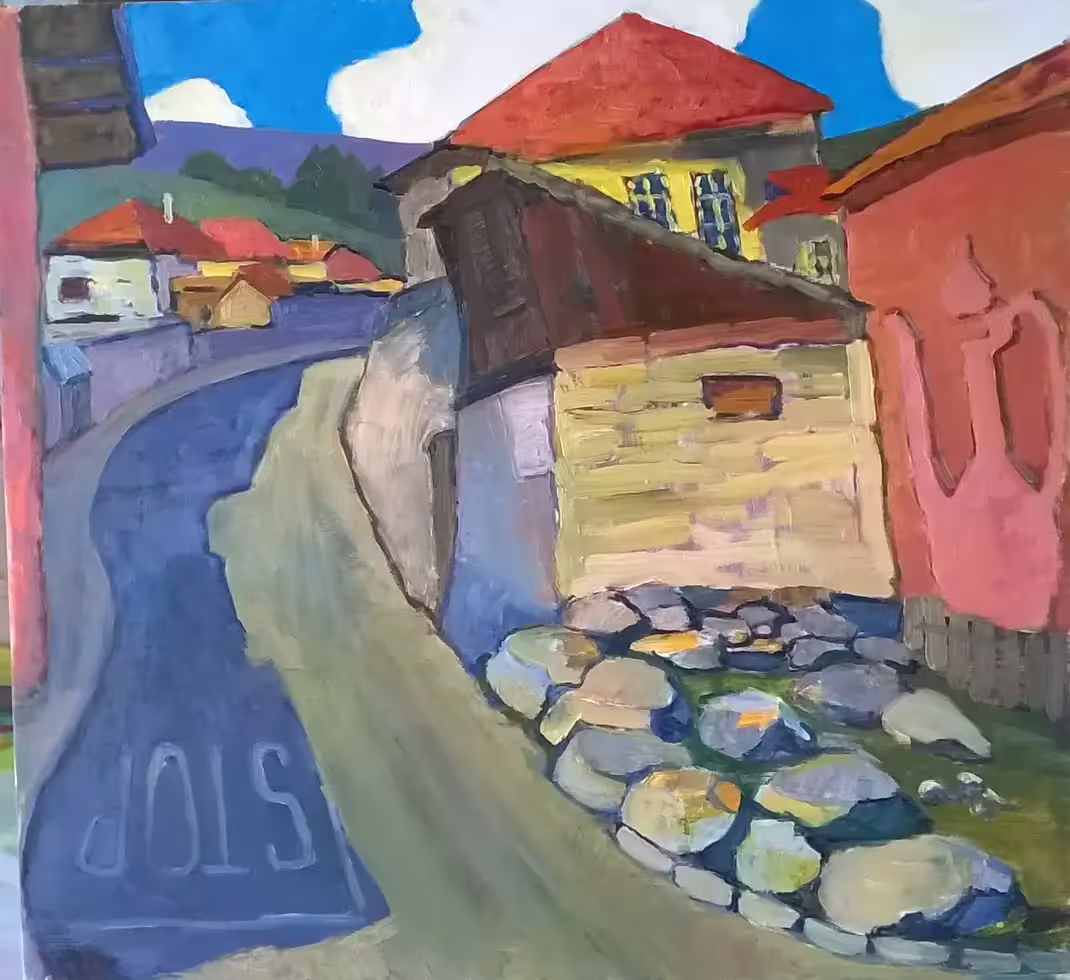 8.Old Montenegro Stoune. Oil, acrylic on canvas. 70x70.2017 .jpg