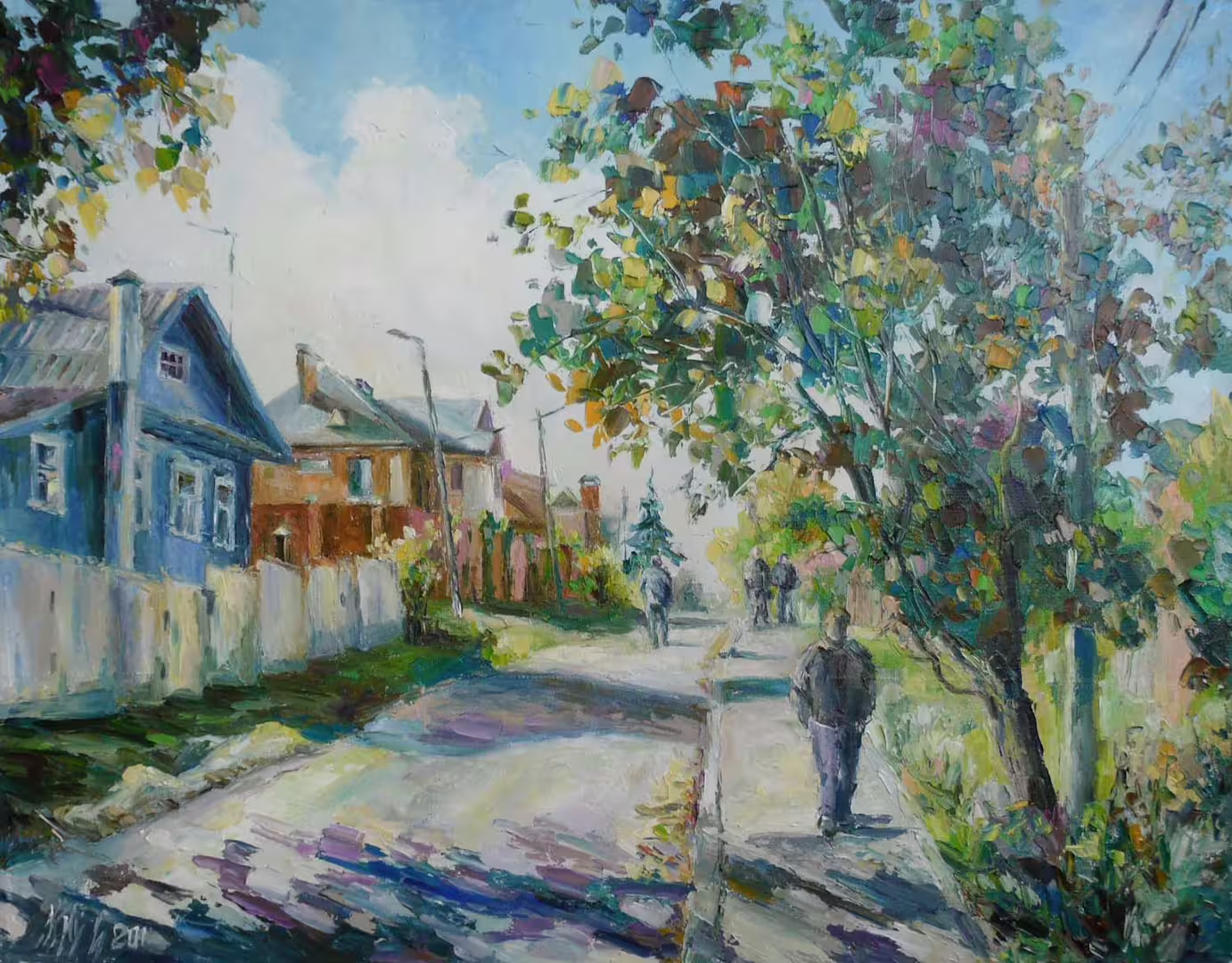 Вверх по Рыбной улице, холст  масло, 50 х 65 см., 2011 г..jpg