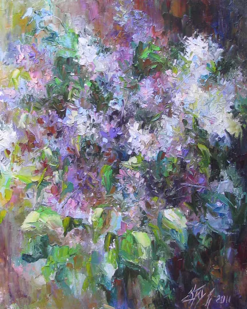 Сиреневое настроение, холст  масло, 50 х 40 см., 2011 г..jpg