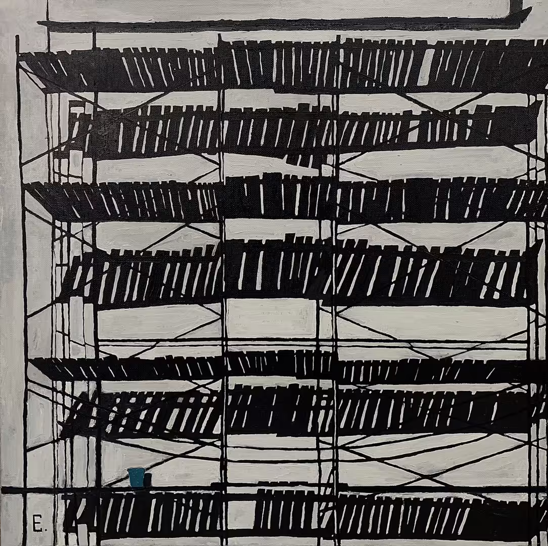 Пищулко Е.В. «Черно-белые будни» , Х.М.,  90х90, 2020 г..jpg