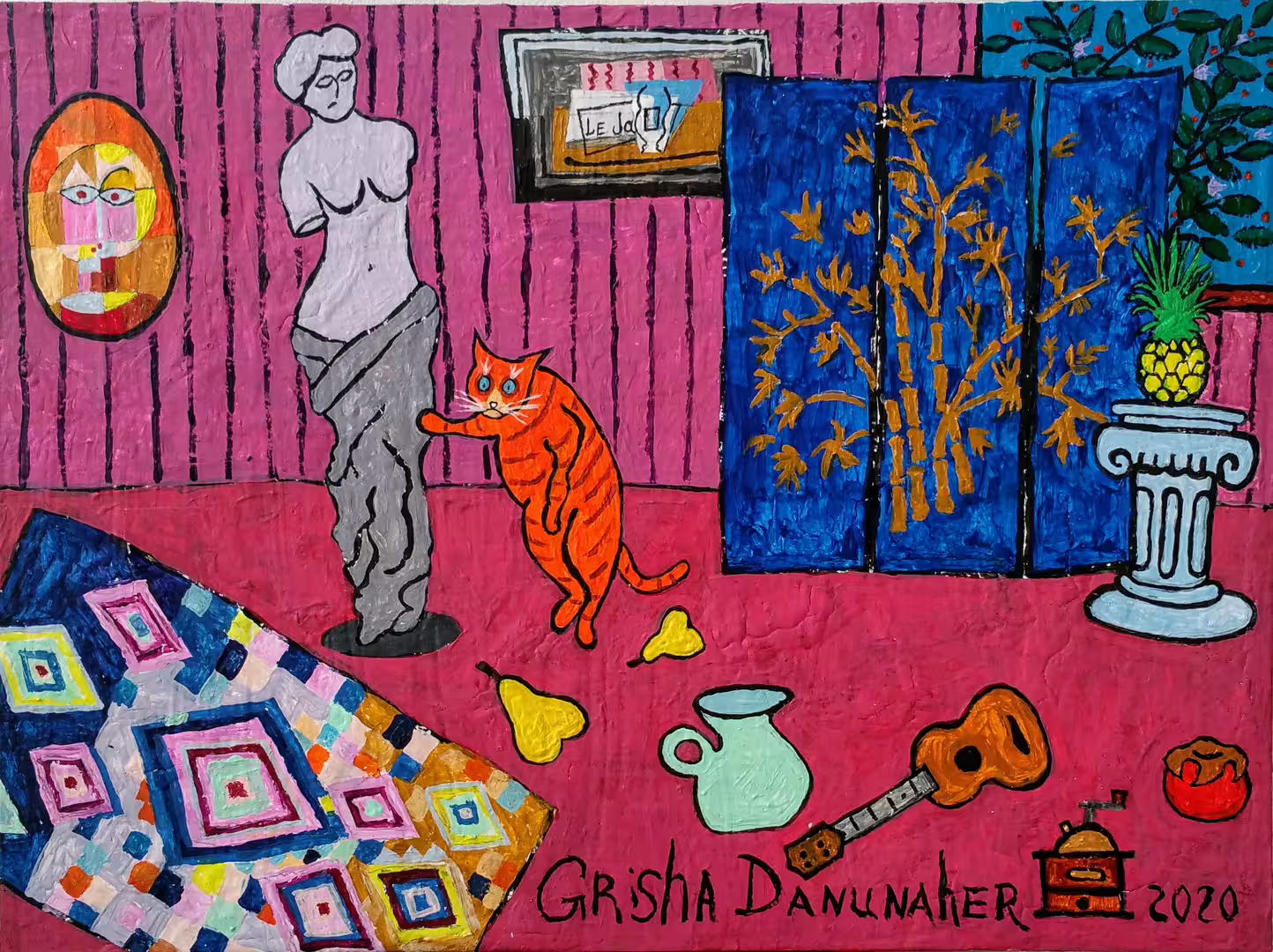 Grisha Danunaher Извините, где у вас туалет 44х32 Оргалит Акрил 2020 160000р..jpg