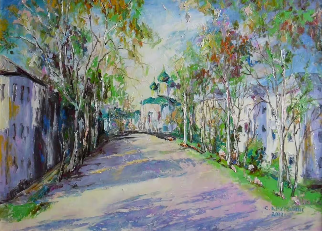 Весна в Пошехонии,  холст  масло,  50 х 70 см.,  2012 г..jpg