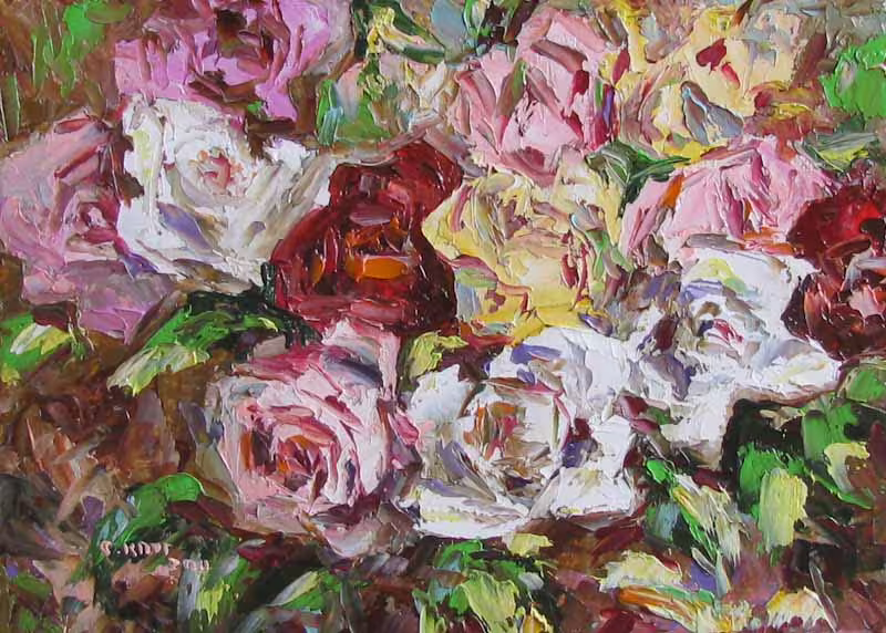 Городские цветы, холст масло 16 х 22 см., 2011 г..jpg