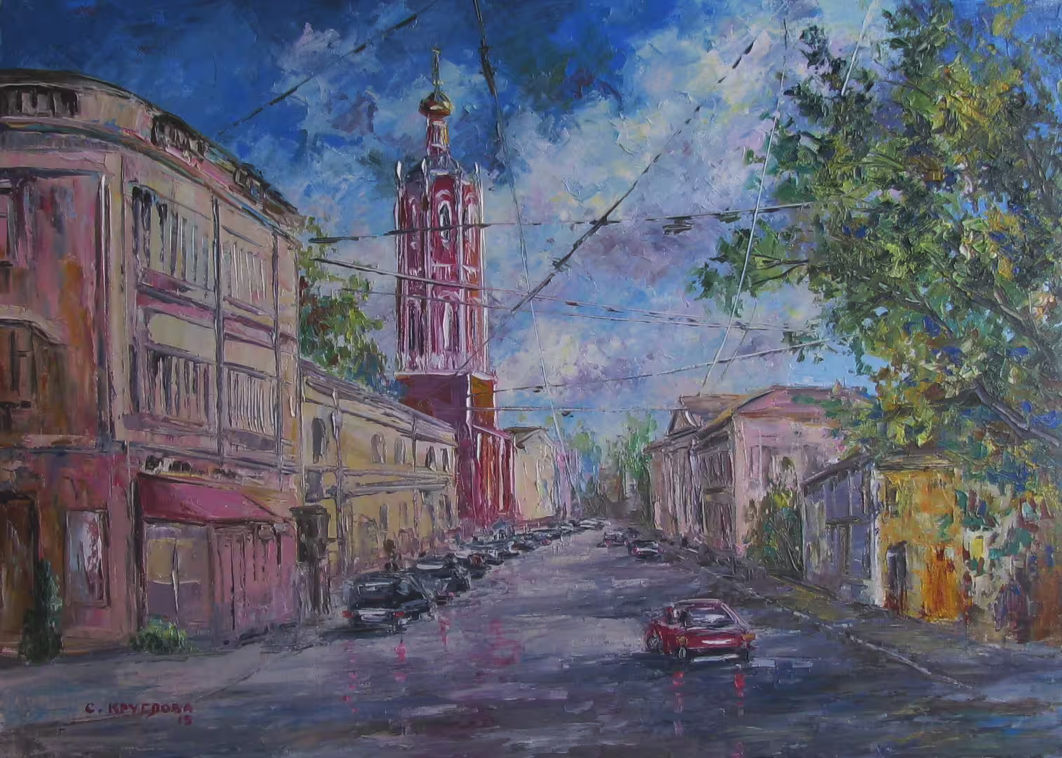 Петровка,  холст  масло,  50 х 70 см.,  2015 г..JPG