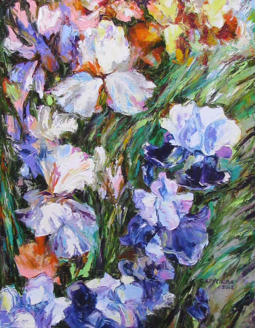 Ирисы,  холст  масло,  65 х 50 см.,  2012 г..jpg