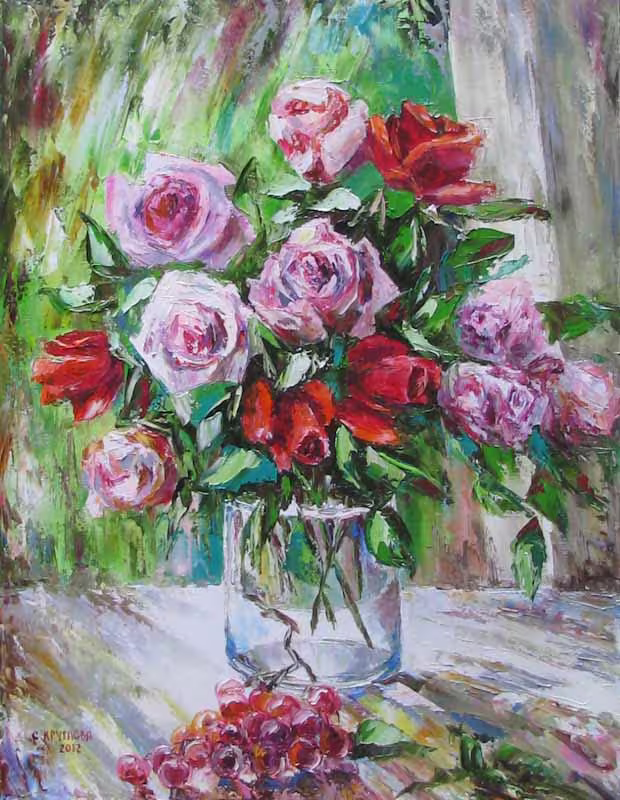Садовая рапсодия,  холст  масло,  65 х 50 см.,  2012 г..jpg