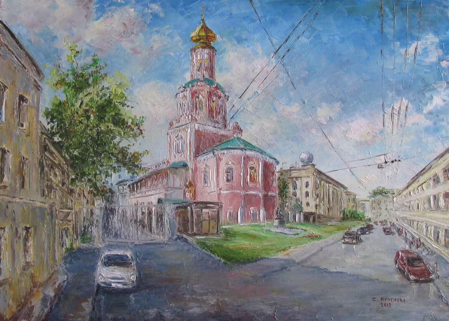 Богоявленский монастырь,  холст  масло,  50 х 70 см.,  2015 г.      .JPG