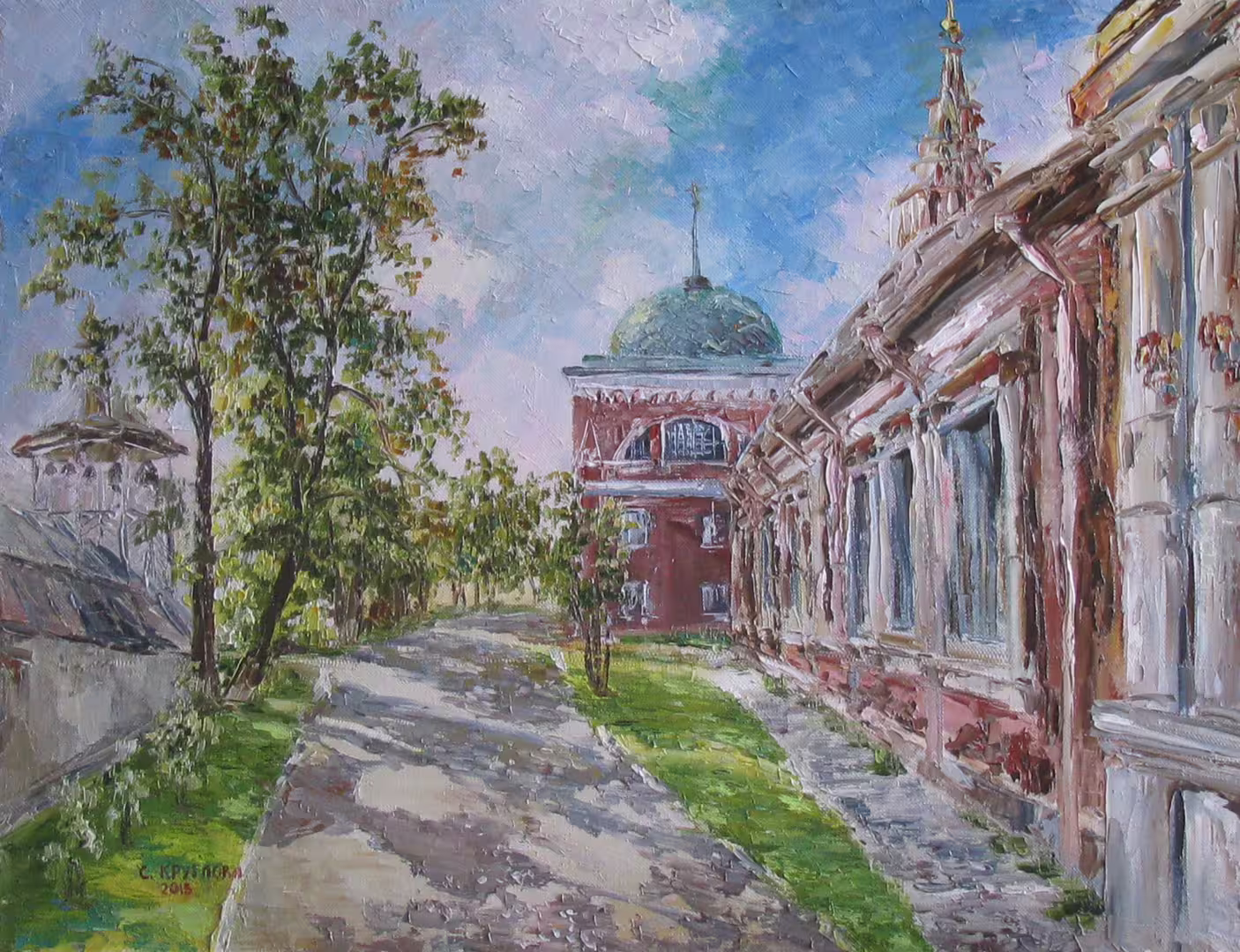 Солнце в Кадашах,  холст  масло,  50 х 65 см.,  2015 г..JPG