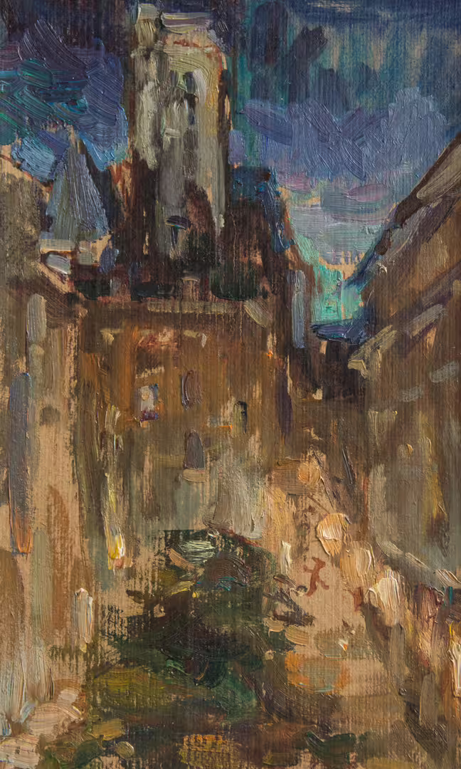 Ночной Париж  картон,масло 2011г. 60Х40 .jpg