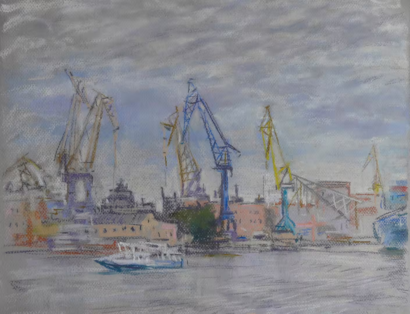 Яковлева М.Я. Тихий ход. Пастель, бумага 30х40 см, 2020 г.JPG