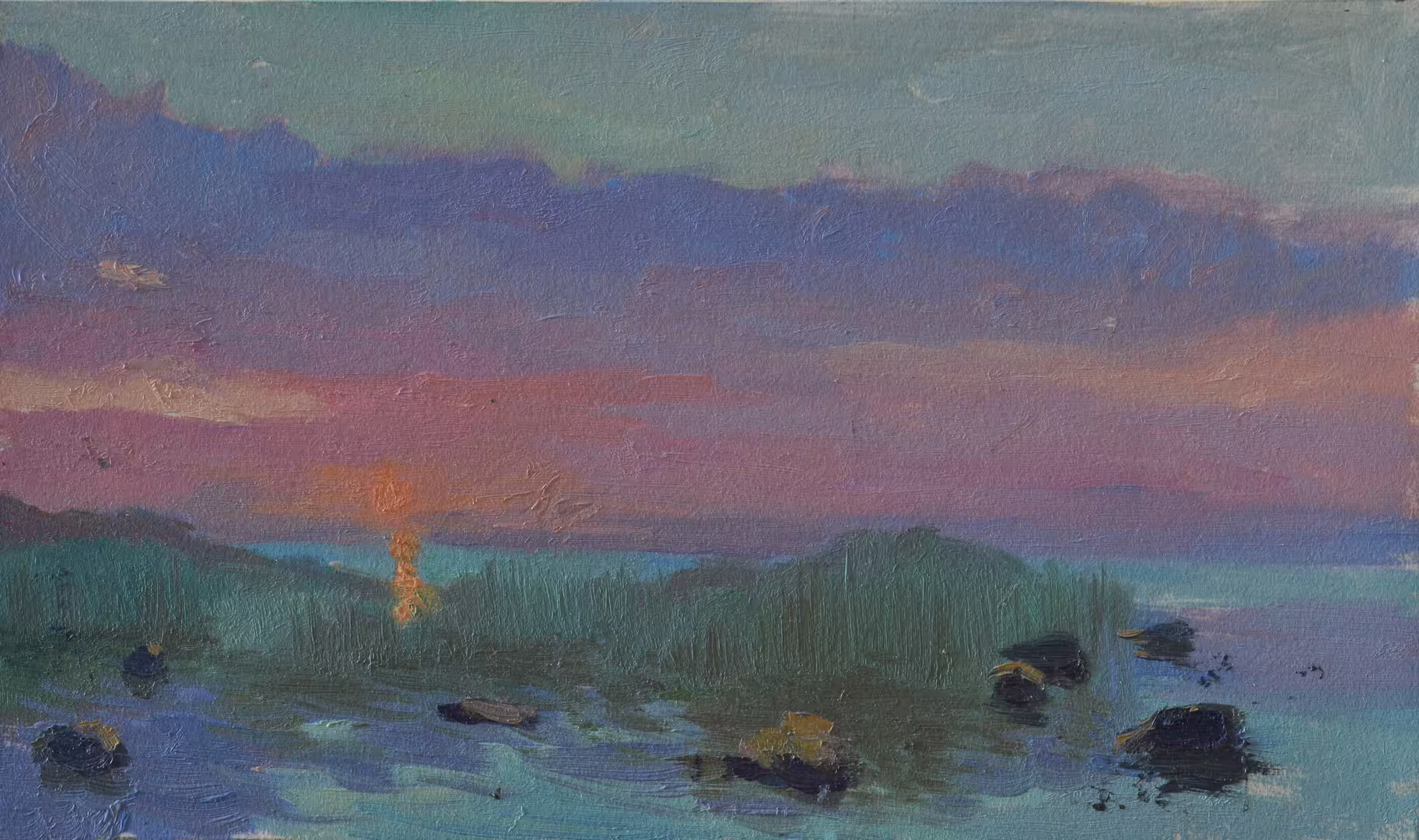 Рассвет на Ладоге  17x20 см.jpg
