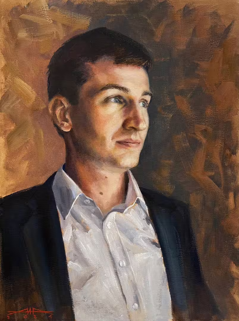 Портрет Юрия Лоренца. Холст, масло. 40х30см.jpeg