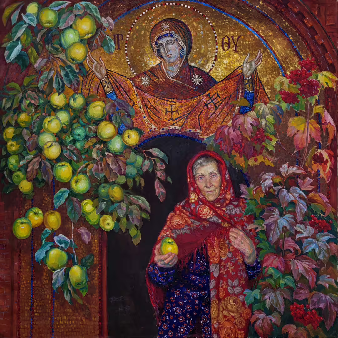 Жидков О.В. Яблочный Спас. х м. 110х110см 2019 - 2022 г.jpg