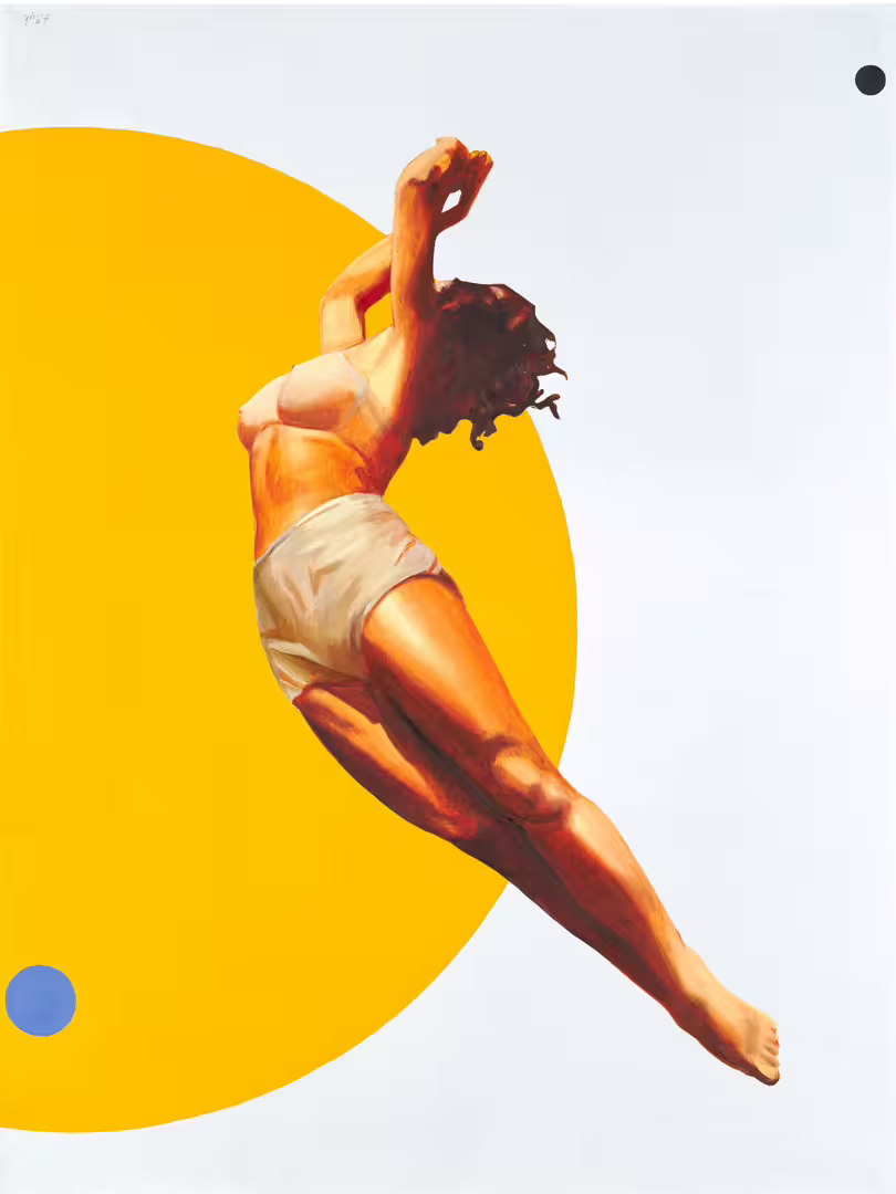 Markovskaya Anastassia Fly in gold on yellow Print Limited edition 1 of 10 30x40 2020.jpg