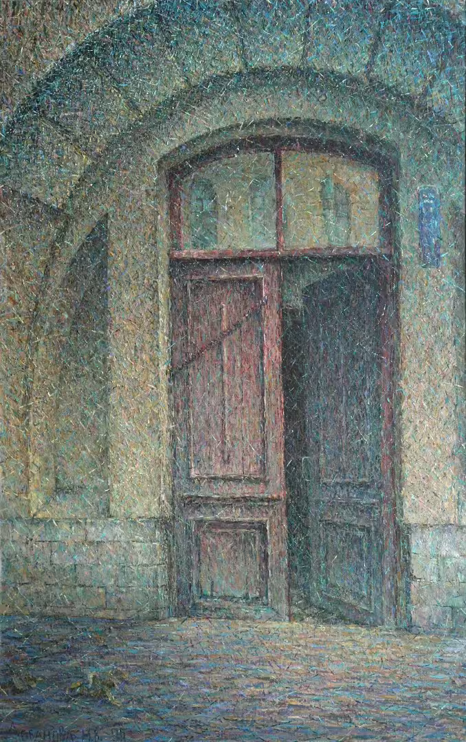 Дверь на 11-ой линии.х.м.70х110 2005.jpg
