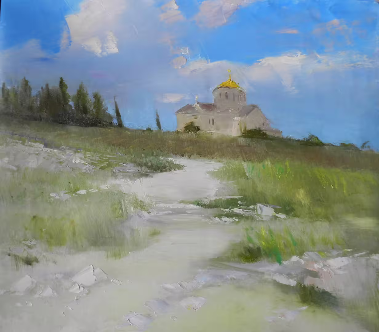 Форостовский С. Владимирский собор в Херсонесе, 2015 х.м.70х80.JPG