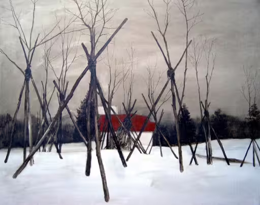 Форостовский С. Серия ветер с Сунгари. Новый лес. 2005 хм 70х90.JPG