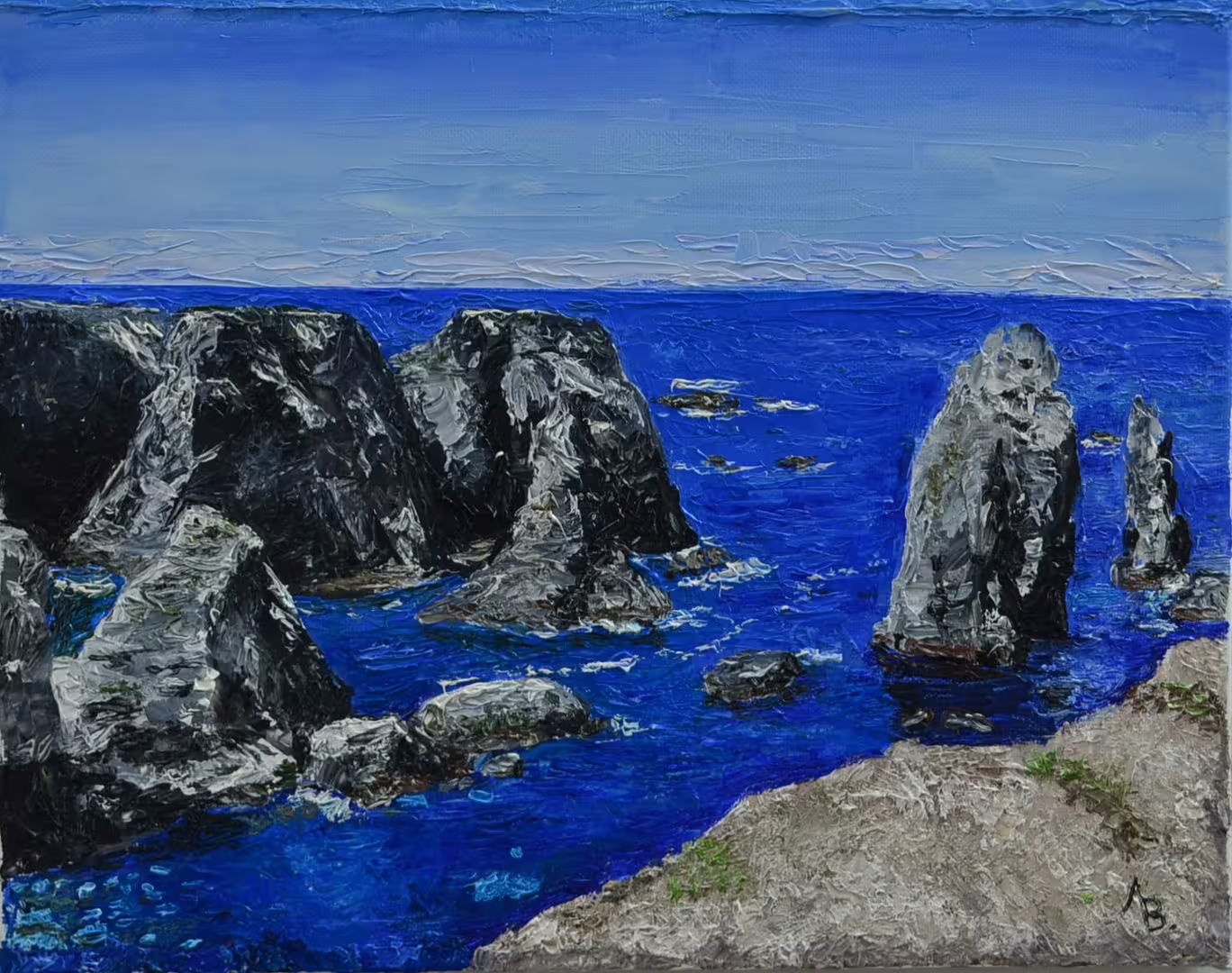 Coast, cliffs (Belle-Ile-en-Mer, Bretagne).JPG