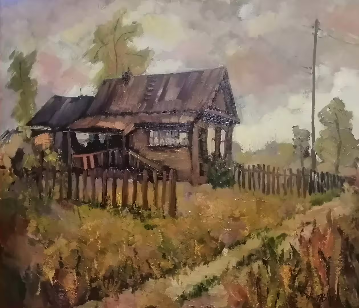 Симоненко Любовь Васильевна, Портрет дома, 2006 г, 60х70.jpg