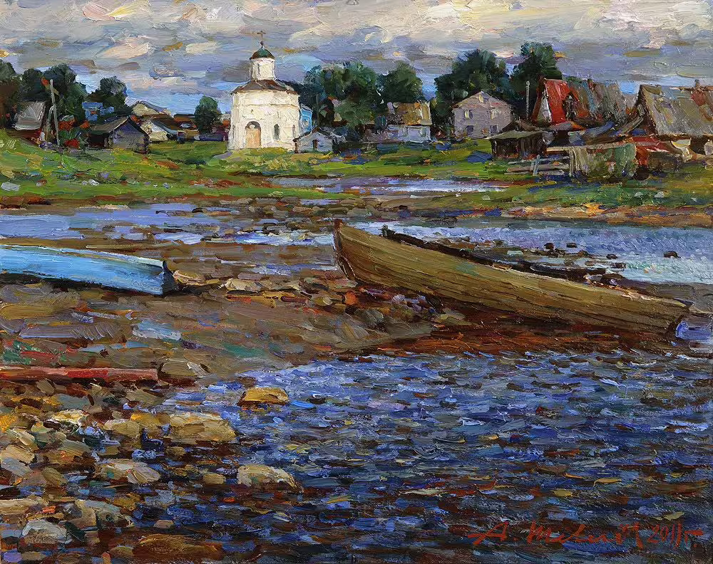 Соловки.Белая ночь.Оргалит,масло 40,5 х 50,5 см.2011.jpg