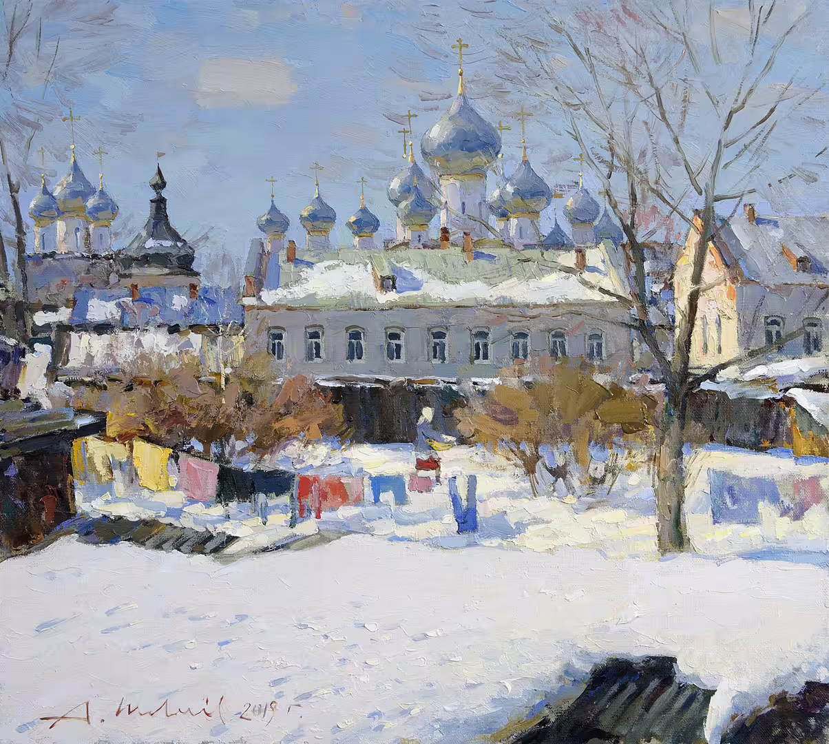 Ростов Великий.Коммунальная улица. Холст, масло 45,5 х 50,5 см. 2019.jpg