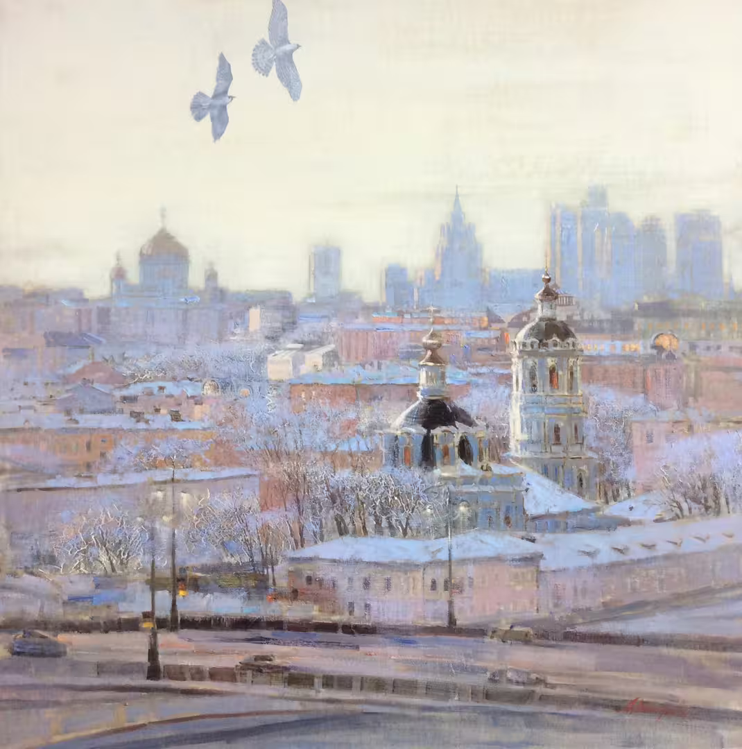 Е.К.Комарова. Сапсаны над Москвой. 100х100.jpeg