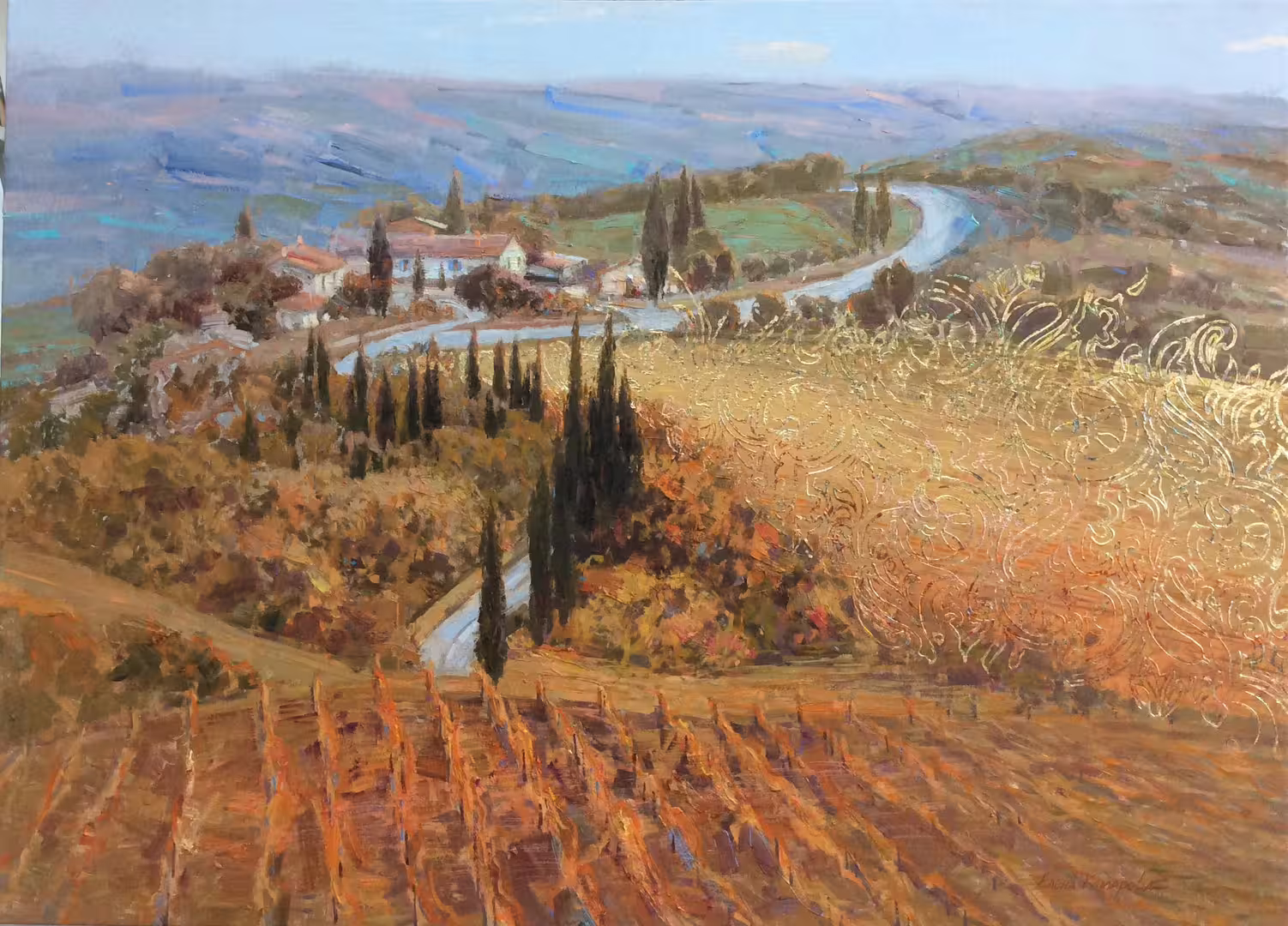 Е.К.Комарова. Золотое поле. х.м.. 80х110.JPG