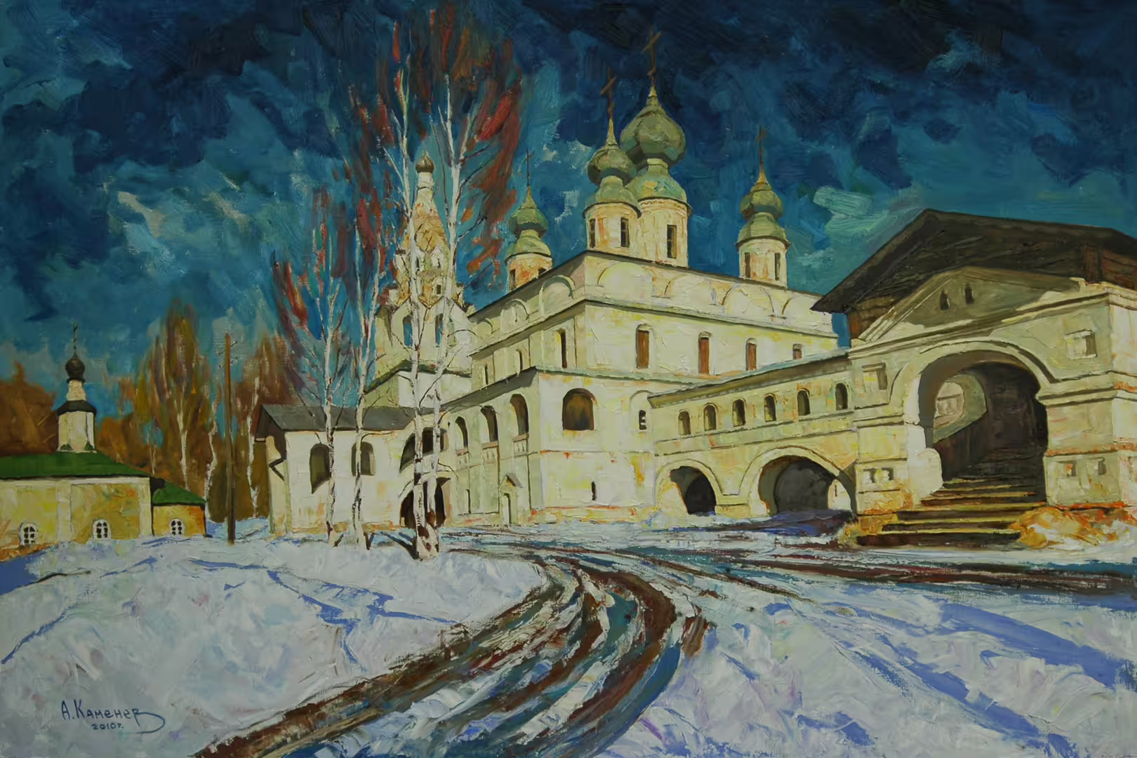 Михайло-Архангельский монастырь. Великий Устюг. х.м. 100х150 2010г..JPG