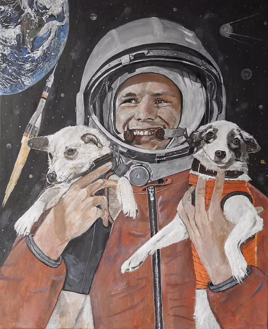 А.Ю. Куковеров. Первые. Масло, холст. 60х50. 2021 г..JPG