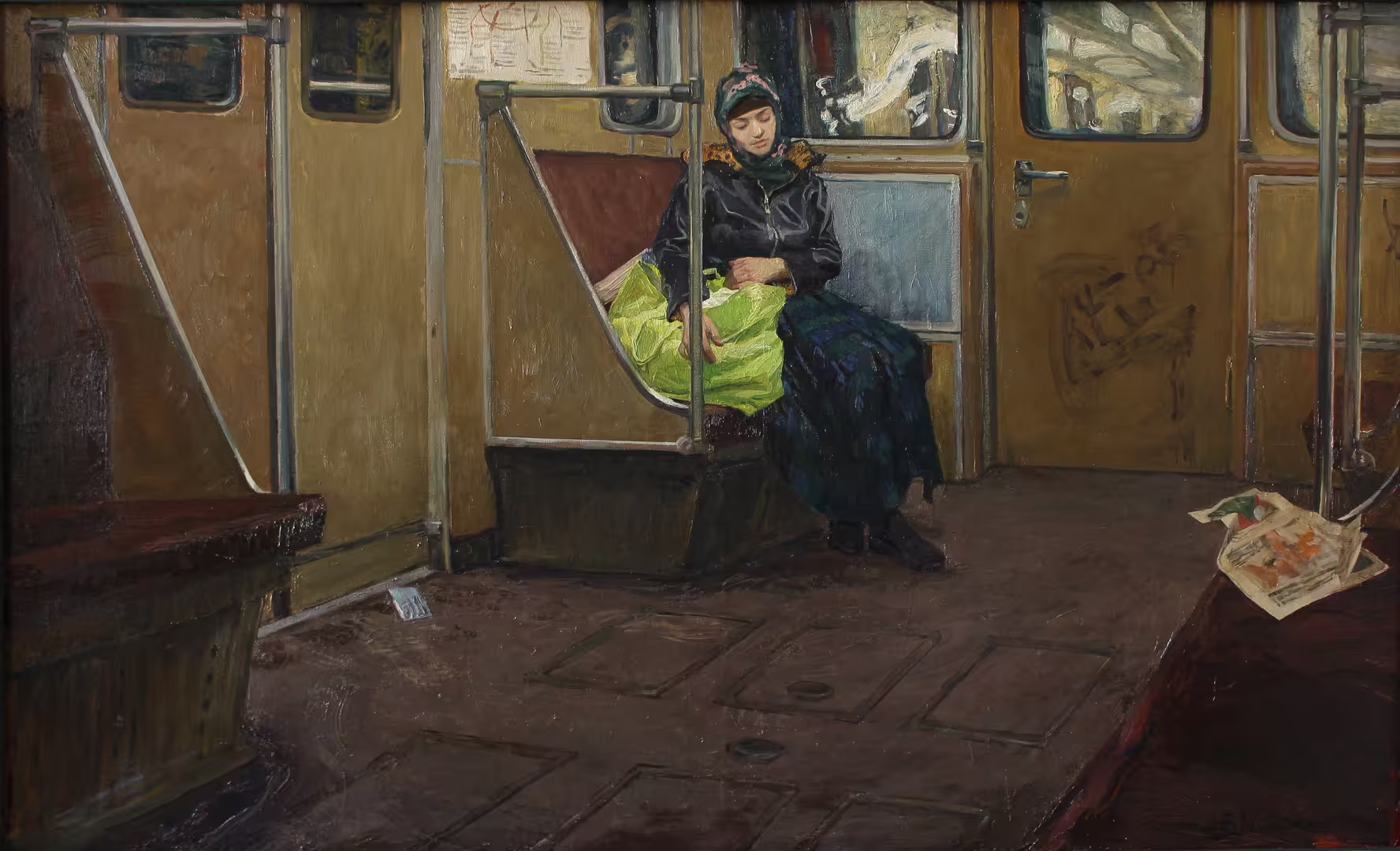 До конечной. 2017 г. 104х170.Холст. Масло..jpg