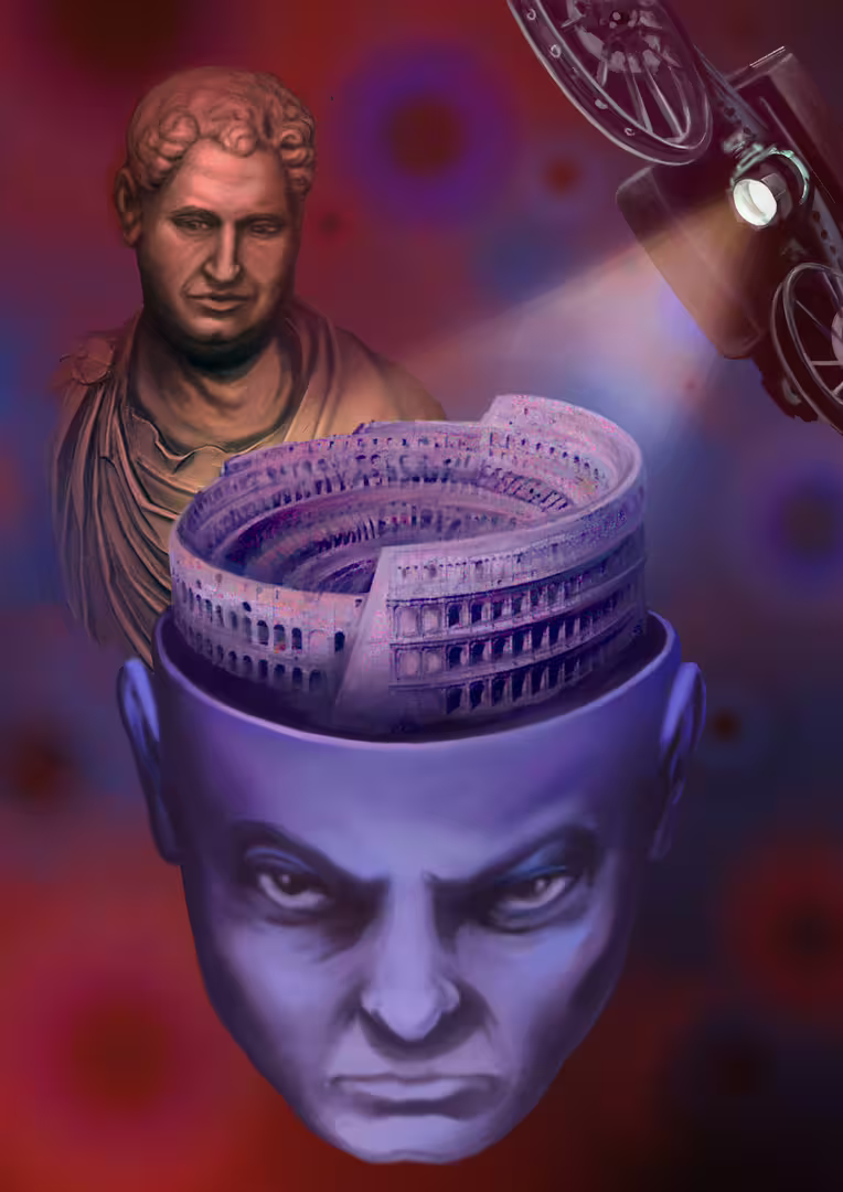 What's in your headл Zombie_иллюстр. к повести К. Булычёва_Вид сверху на битву_Кожевников АВ_2024.jpg