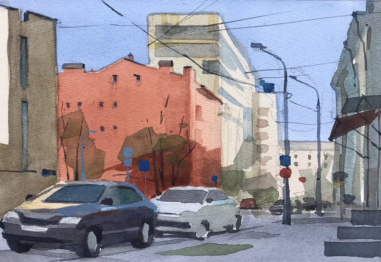 Лето: Москва Доброван Анна 3я Тверская-Ямская акварель бумага 21-30 см 2023.jpeg