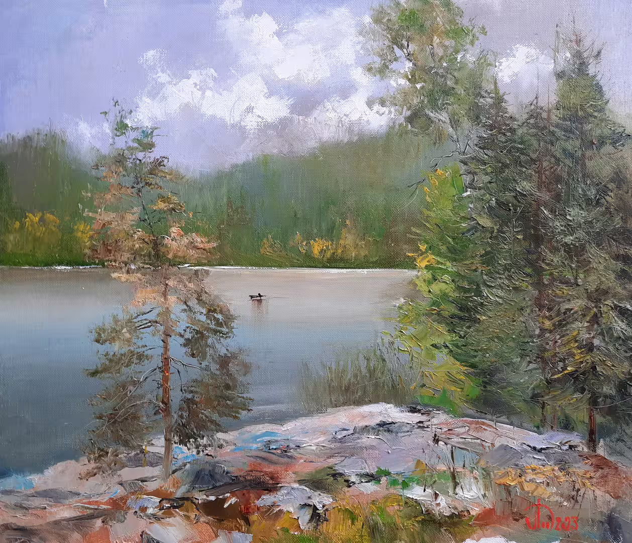 КАМЕНИСТЫЕ БЕРЕГА.  Х.М.  50-60.  45000р..jpg