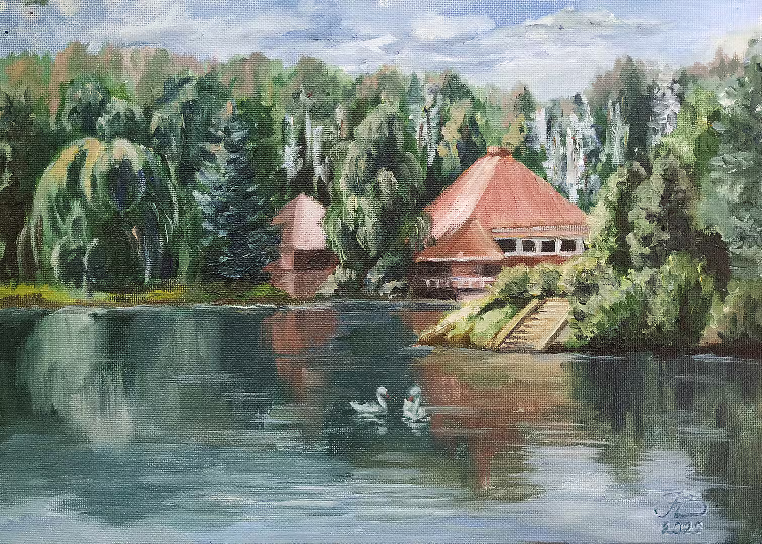 Попушой Виктория_Лебяжий пруд. Приморский парк. 25х35_холст картон_масло_2022.jpg