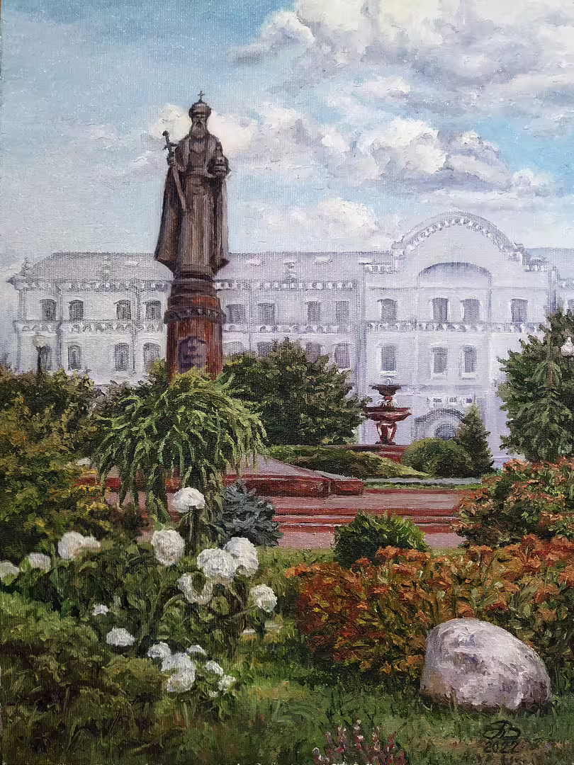 Попушой Виктория Князь Даниил Московский (Московские каникулы) холст  каротн масло 30х40 2022.jpg