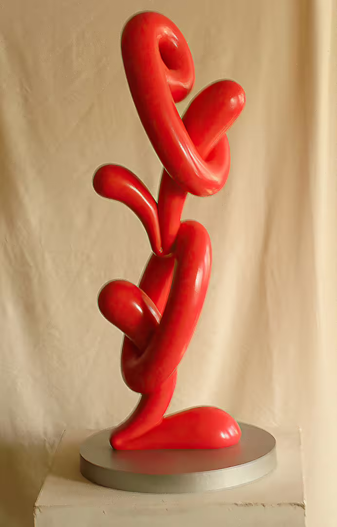 Love. 89 х 30 х 30.  plaster, a paint. 2007..jpg